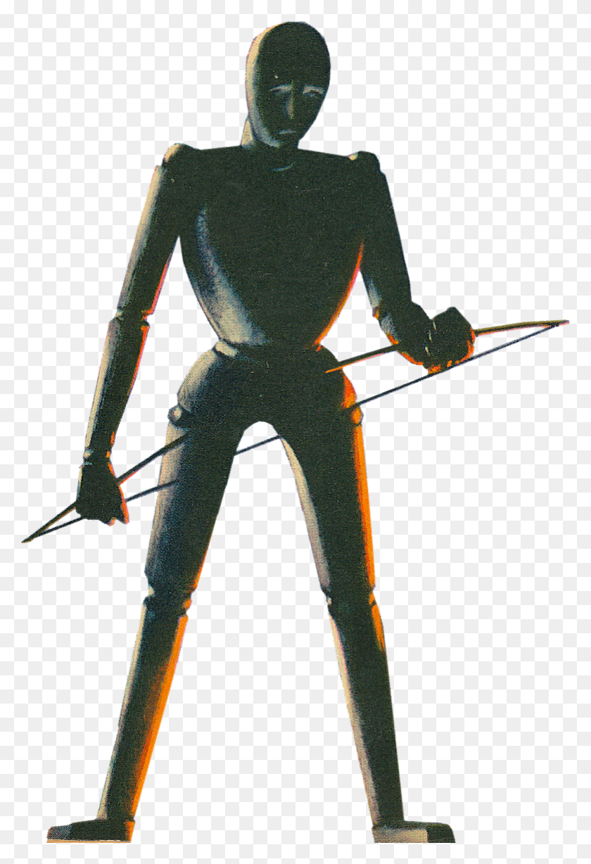 781x1170 Robot Standing, Person, Human, Bow HD PNG Download