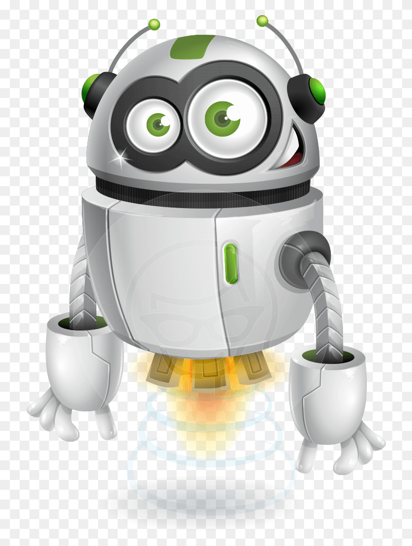 734x1055 Robot Vector Cartoon Character Cartoon Characters, Helmet, Clothing, Apparel HD PNG Download