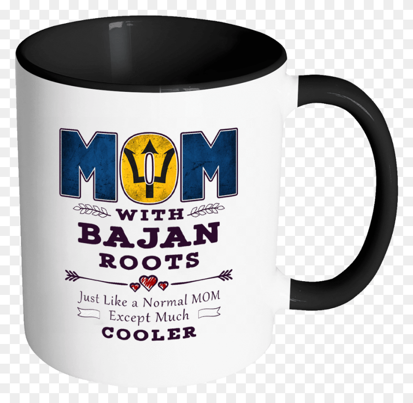 909x886 Robustcreative Best Mom Ever With Bajan Roots Mug, Coffee Cup, Cup, Blow Dryer HD PNG Download