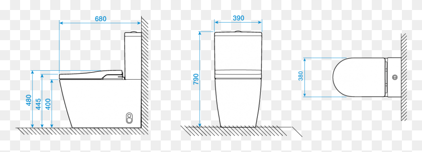 1155x361 Roca Inspira Smart Toilet Close Coupled Back To Wall Darkness, Plot, Diagram, Water HD PNG Download