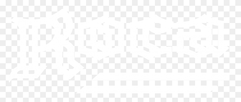 2191x831 Логотип Roca Черный И Белый Логотип Johns Hopkins Белый, Трафарет, Символ, Текст Hd Png Скачать