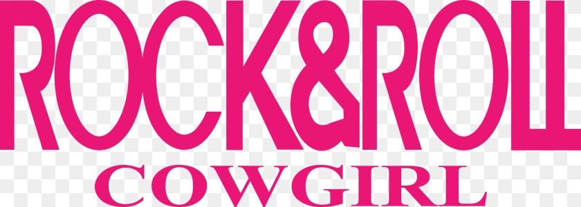 3417x1219 Rock And Roll Cowgirl Jeans Logo, Purple, Text Sticker PNG