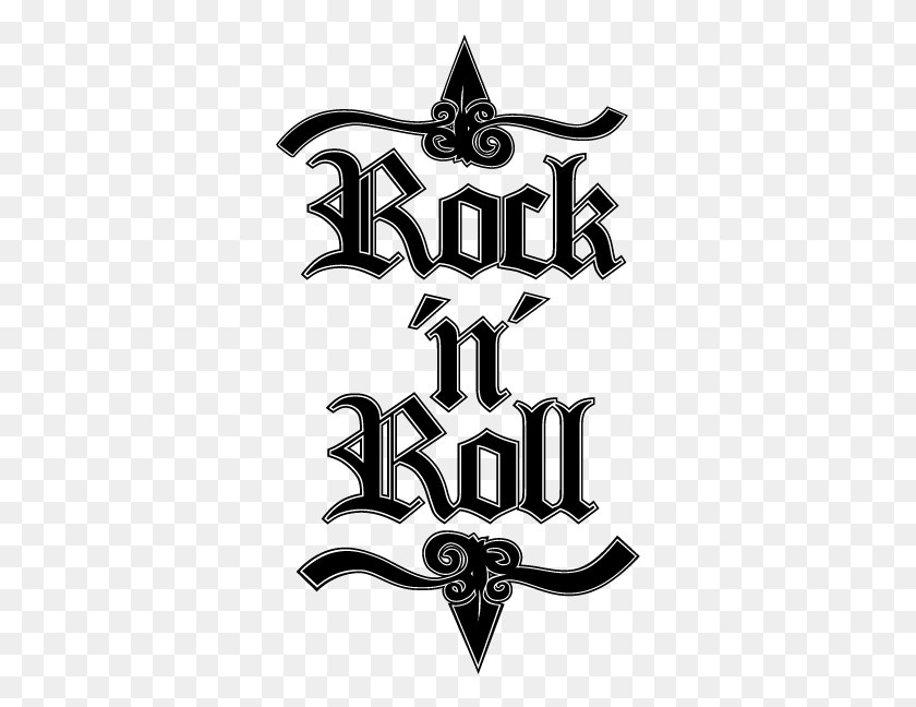 335x588 Descargar Png Rock And Roll Stickers Emblema, Texto, Alfabeto, Escritura A Mano Hd Png