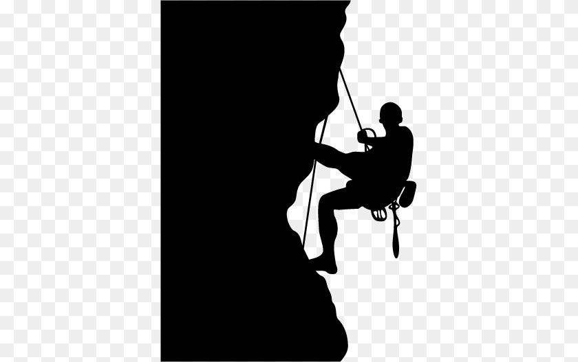 374x527 Rock Climbing Wall Sticker Rock Climbing Silhouette, Outdoors, Sport, Adventure, Rock Climbing Clipart PNG