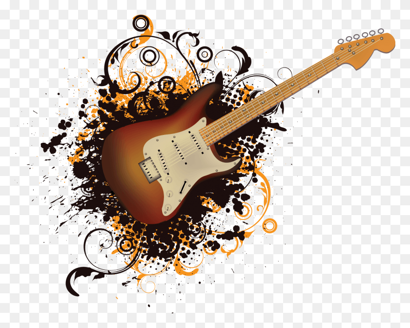 1777x1393 Rock Guitar Image Rock Guitar, Graphics, Leisure Activities HD PNG Download