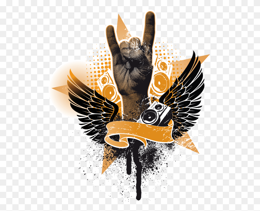 528x622 Rock Metal Heavy Metal Hand, Плакат, Реклама, Графика Hd Png Скачать