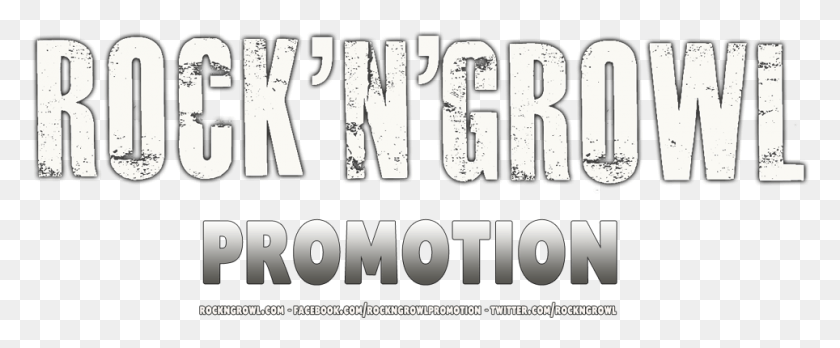 964x356 Rock N Growl Promotion Calligraphy, Word, Text, Alphabet HD PNG Download