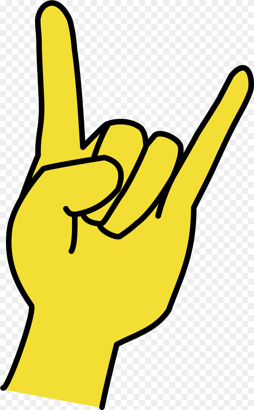 1479x2382 Rock On Hand Clip Art Transparent Transparent Cartoons Hand Rock Sign Clipart, Body Part, Finger, Person, Animal PNG