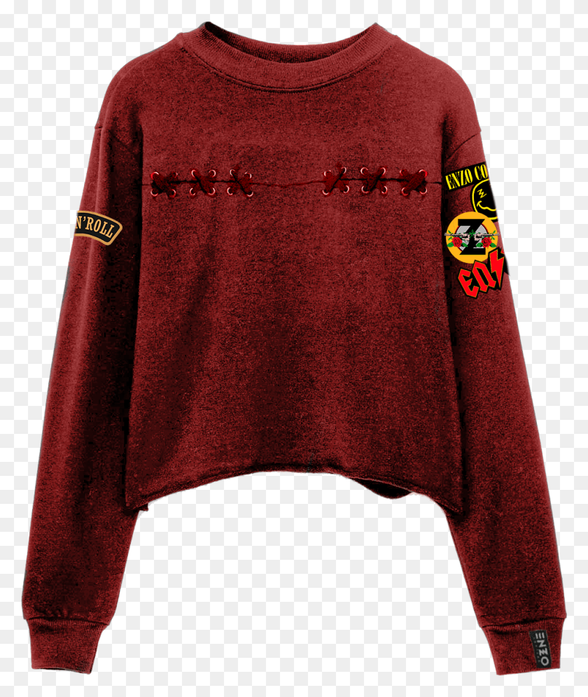 979x1175 Rock Parches Lazos Sweater, Clothing, Apparel, Sleeve Hd Png