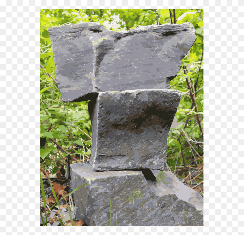563x749 Rock Stone Carving Stone Wall Headstone Stone Wall, Slate, Outdoors, Plant HD PNG Download