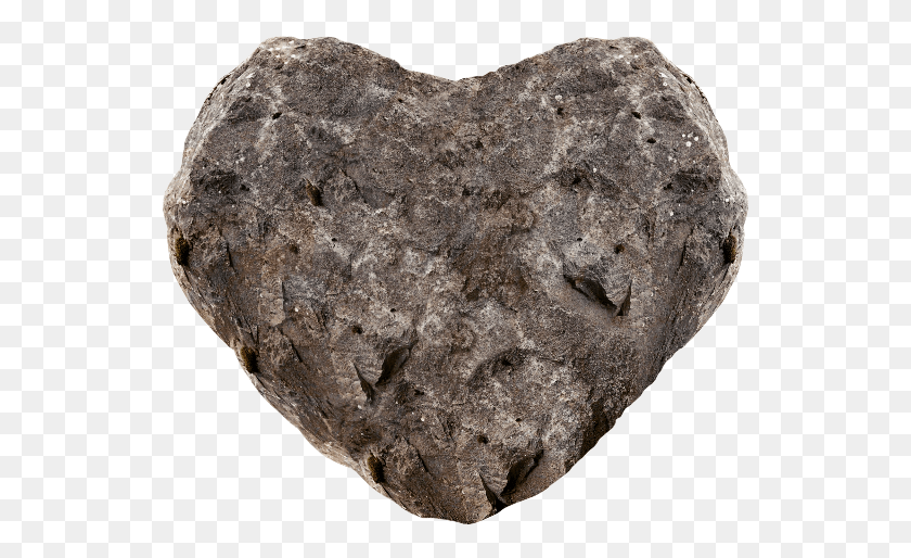 543x454 Rock Stone Heart Image Rocas Igneas, Mineral, Soil, Bread HD PNG Download