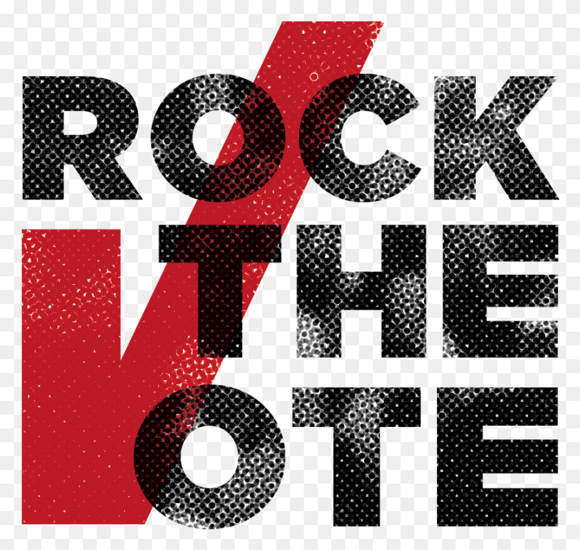 863x815 Rock The Vote Graphic, Text, Alphabet, Advertisement HD PNG Download
