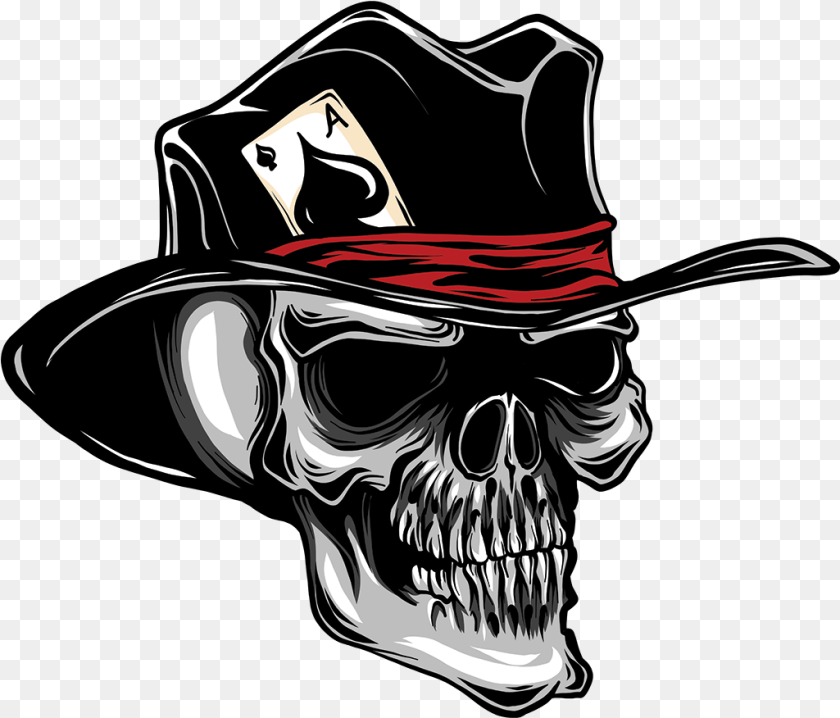 1025x876 Rockabilly Tattoo Skull Tophat, Clothing, Hat, Adult, Female Clipart PNG