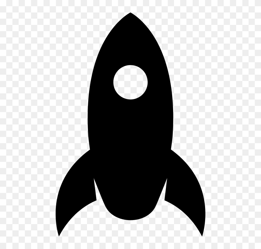 Rocket, Gray Clipart PNG