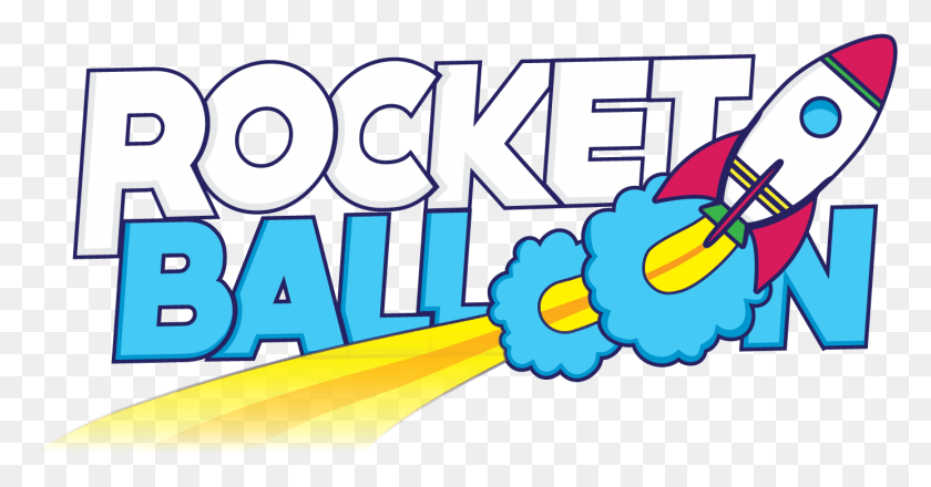 1385x675 Rocket Balloon, Pac Man, Text, Graphics HD PNG Download