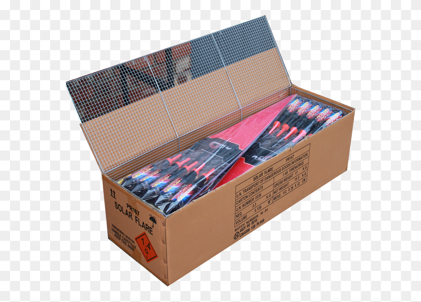 578x542 Rocket Fireworks Box Packaging, Cardboard, Label, Text HD PNG Download