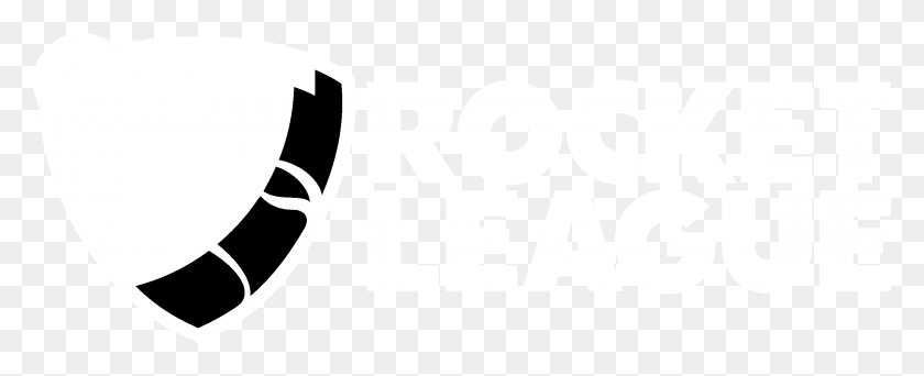 2400x869 Логотип Ракетной Лиги Черный И Белый Белый Ракетная Лига Прозрачный, Текст, Этикетка, Символ Hd Png Скачать