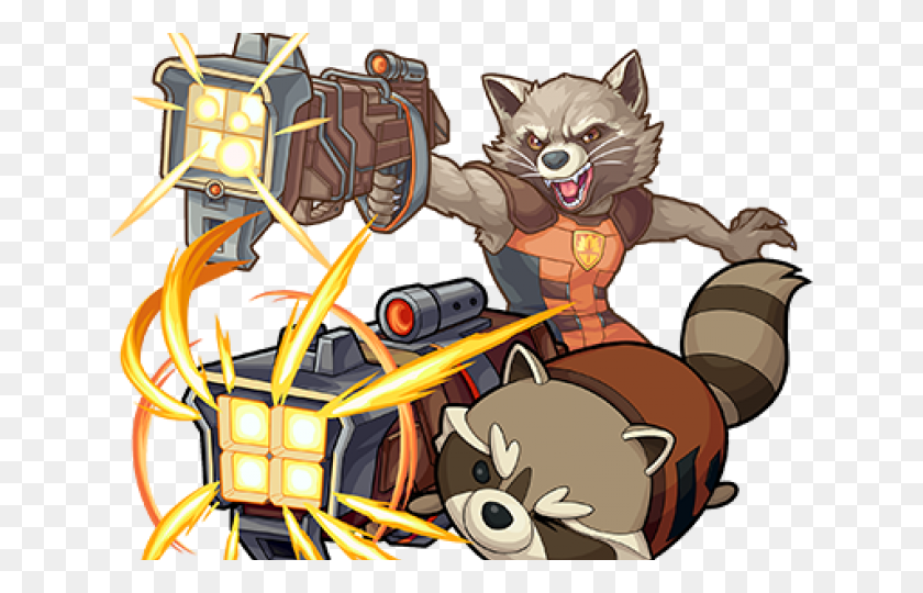 640x480 Descargar Png Rocket Raccoon Clipart Defender Galaxy Rocket Raccoon Tsum Tsum, Comics, Libro, Animal Hd Png