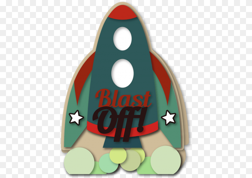 444x593 Rocket Ship Shaped A7 Card, Food, Sweets, Cookie Transparent PNG