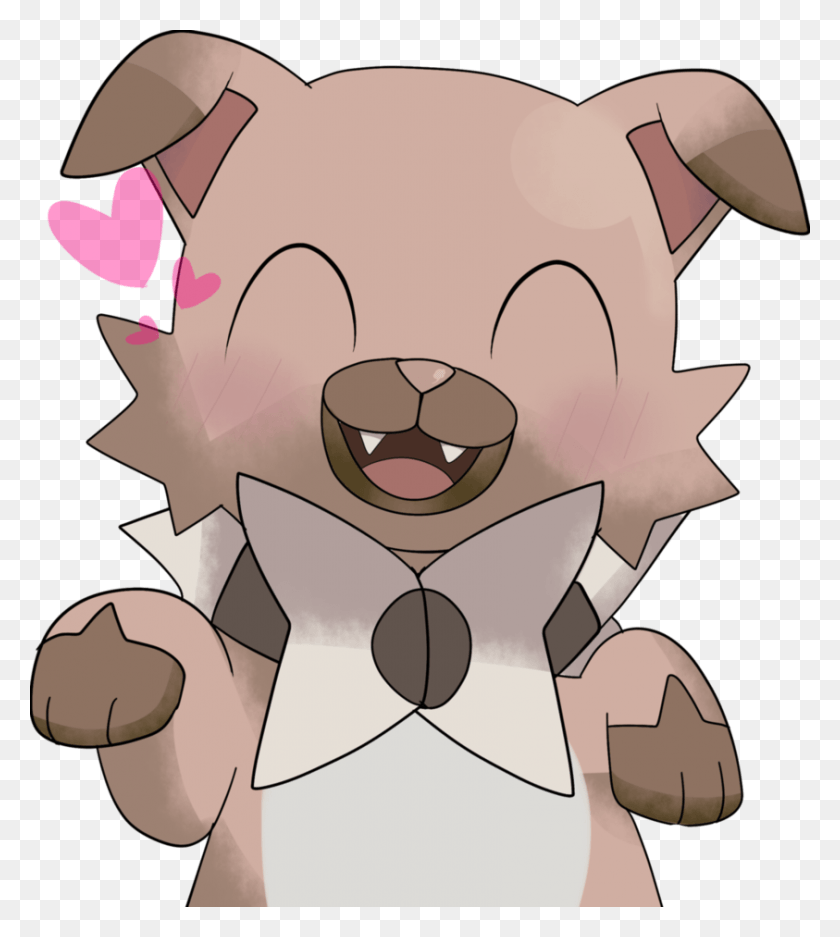 843x948 Rockruff Love, Face, Plant HD PNG Download