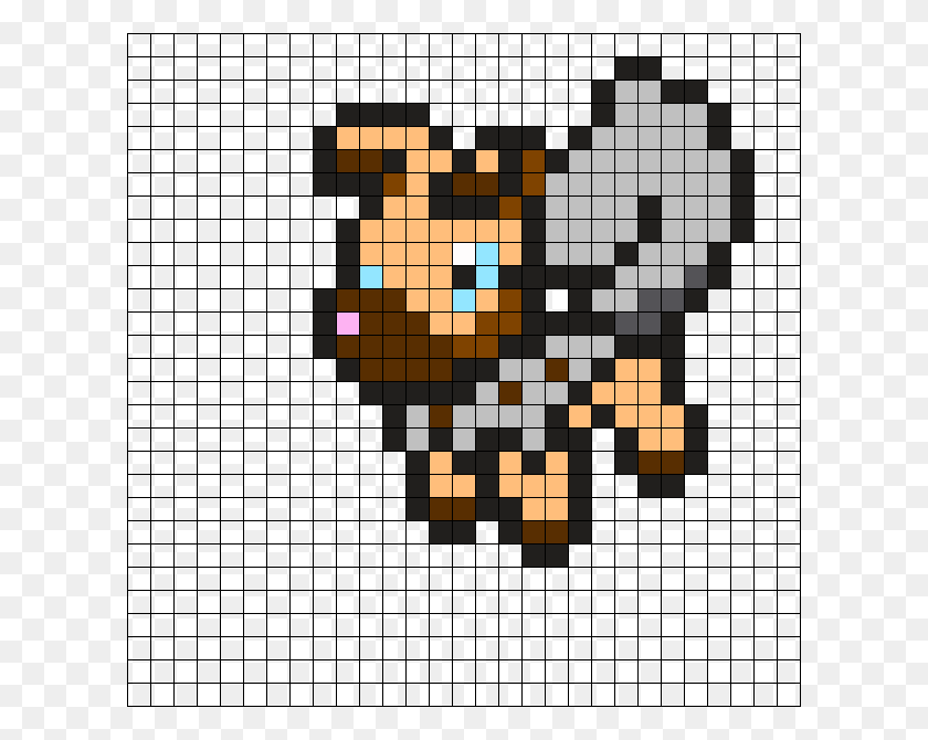 610x610 Descargar Png Rockruff Pixel Art Rockruff Perler Bead Pattern, Juego, Ajedrez, Crucigrama Hd Png