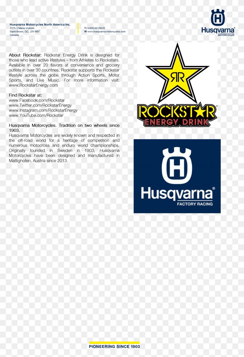 2224x3328 Descargar Png Rockstar Energyhusqvarna Factory Racing Collaboration Bebida Energética Rockstar, Símbolo, Símbolo De La Estrella, Ejército Hd Png