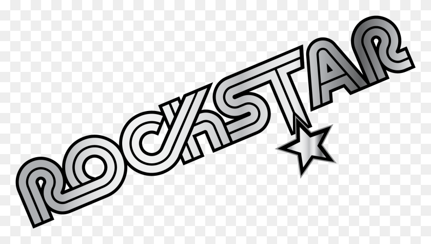 1743x928 Rockstar Rock Star Clip Art Transparent, Text, Symbol, Label HD PNG Download