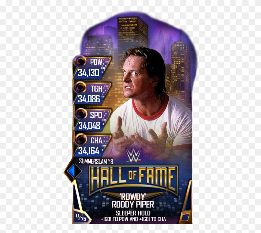 440x689 Roddypiper S4 21 Summerslam18 Halloffame Poster, Person, Human, Flyer HD PNG Download