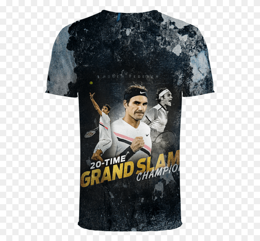 551x719 Roger Federer Tennis 3d T Shirt Active Shirt, Person, Human, Clothing HD PNG Download