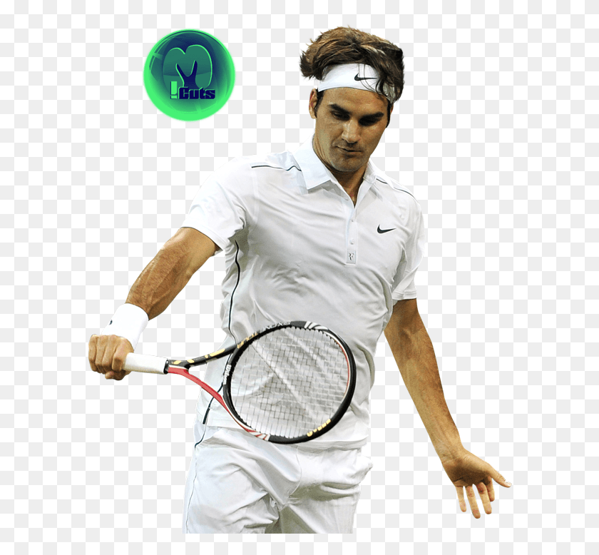 596x718 Roger Federer Transparent Image For Designing Roger Federer Transparent, Tennis Racket, Racket, Person HD PNG Download