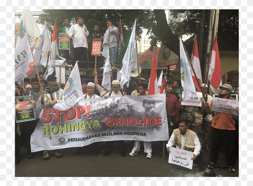 747x558 Rohingya Crisis Sparks Muslim Protests In Asian Capitals, Banner, Text, Person Descargar Hd Png