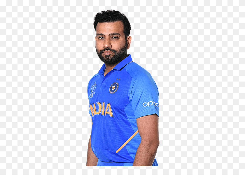 254x541 Rohit Sharma 2019 Cricket World Cup, Clothing, Apparel, Shirt HD PNG Download