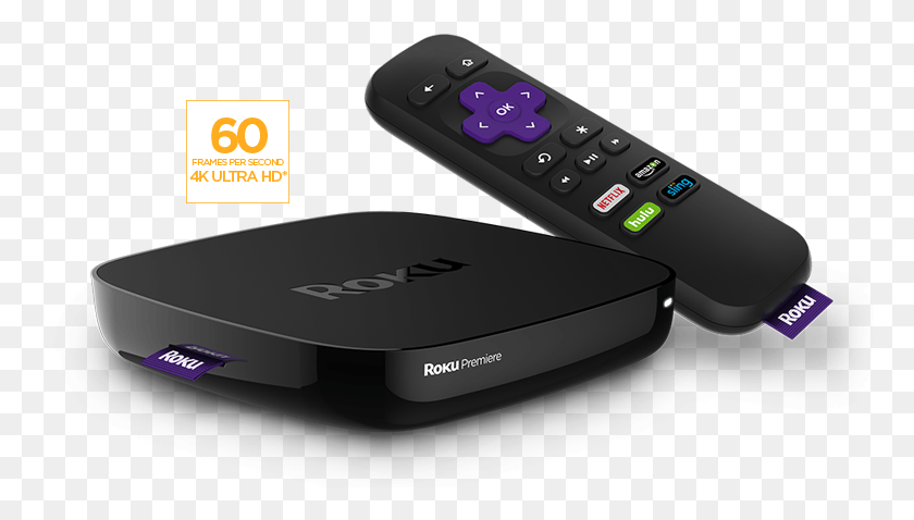772x418 Roku Premiere 4k Ultra Streaming Media Player 4620r Roku Premiere, Remote Control, Electronics, Mobile Phone HD PNG Download