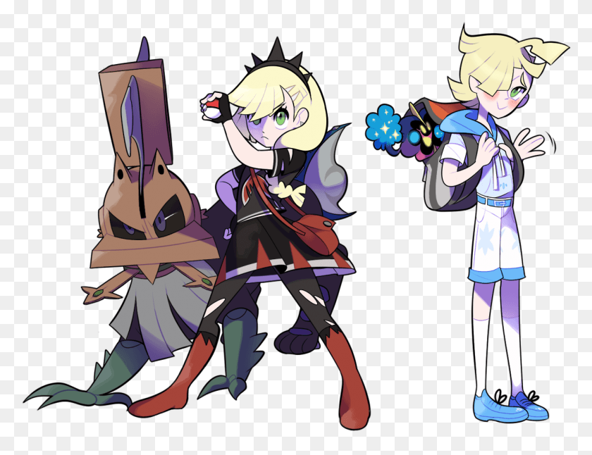1239x931 Roleswap Lillie N Glad Becous This Whole Ideas Sprung Lillie Gladion Role Swap, Comics, Book, Manga HD PNG Download