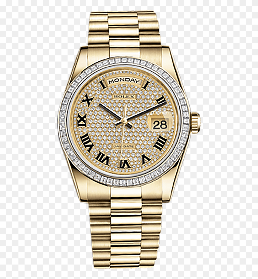 473x847 Rolex Day Date Br Gold Paved World Rolex Day Date Cherry, Wristwatch, Clock Tower, Tower HD PNG Download