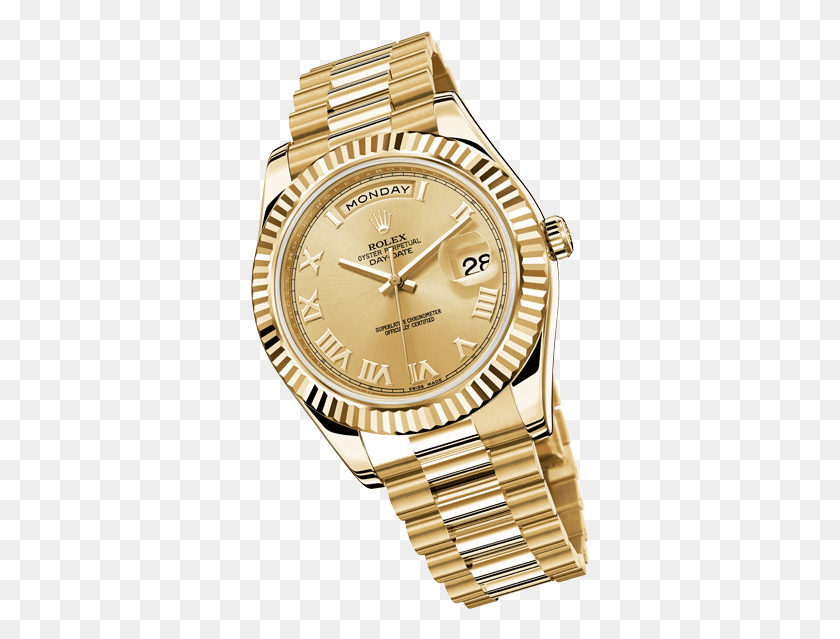 340x579 Descargar Png Rolex Oyster Perpetual Day Date Ii, Reloj De Pulsera, Torre Del Reloj Hd Png