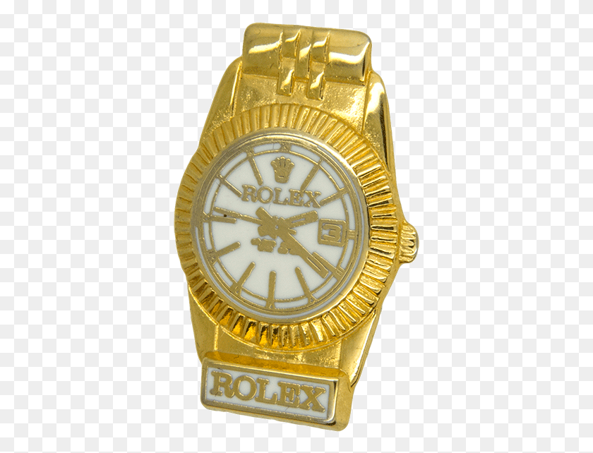 349x582 Rolex Pin Goldwhite, Logo, Symbol, Trademark HD PNG Download