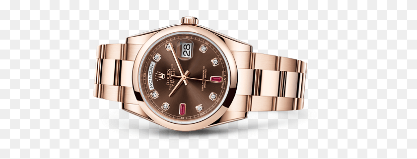 467x261 Rolex Replica Watchesday Datem118205f 0107rolex Date Date Rolex Pink, Wristwatch HD PNG Download