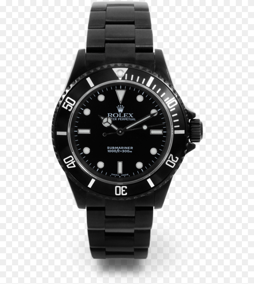505x942 Rolex Sea Dweller All Black, Arm, Body Part, Person, Wristwatch Transparent PNG