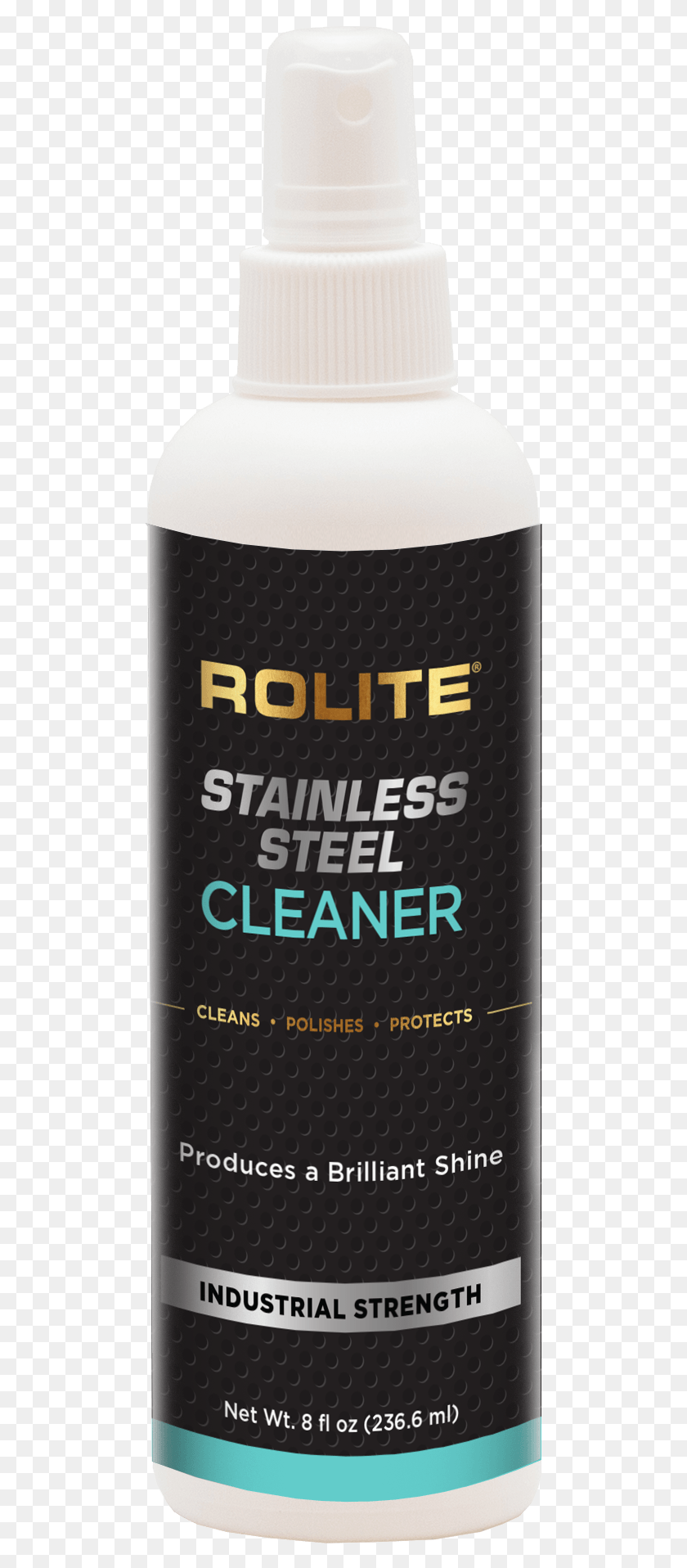 487x1856 Rolite Stainless Steel Cleaner 8oz Spray Bottle Cosmetics, Bottle, Beer, Alcohol HD PNG Download