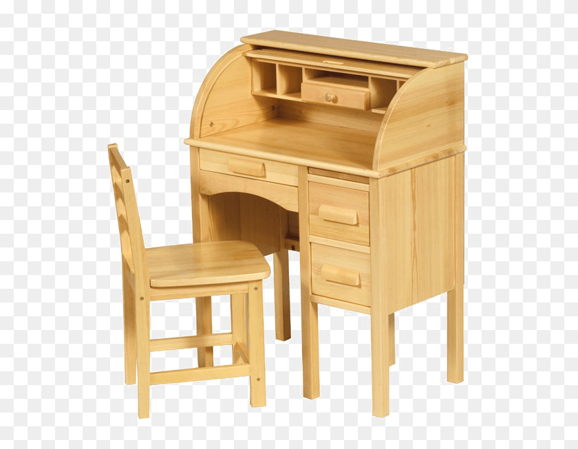 529x593 Roll Top Desk Baby Study Table Wood, Furniture, Chair, Electronics HD PNG Download