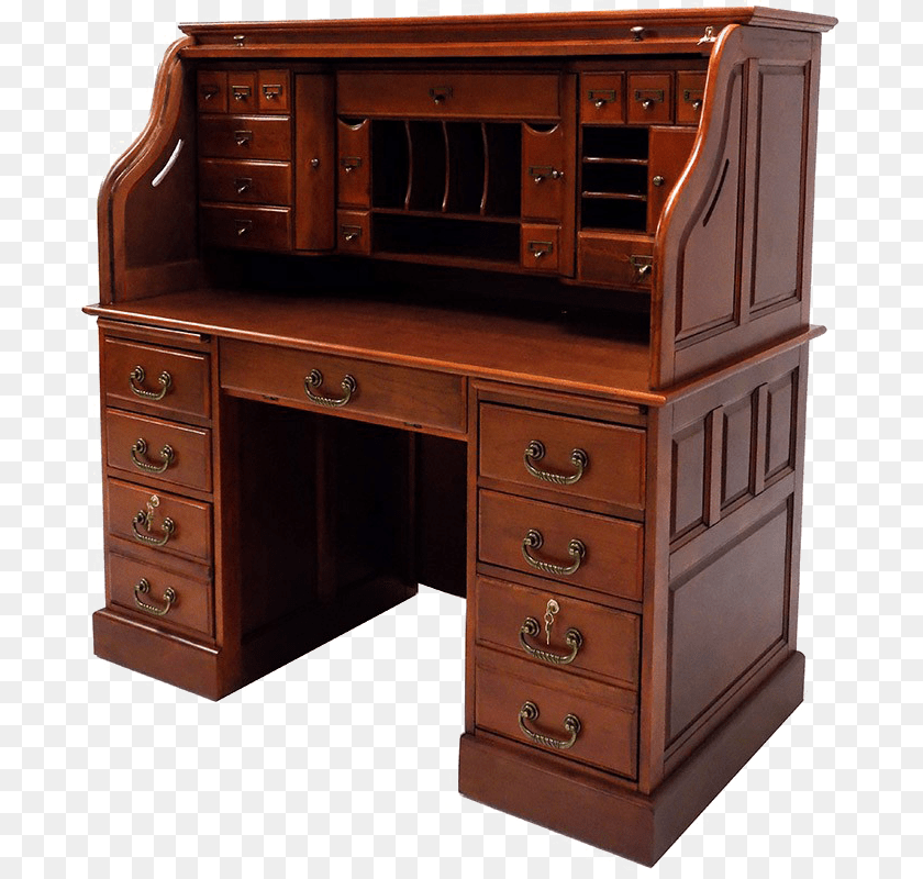 Roll Top Desk Image Roll Top Desk, Furniture, Table, Drawer, Computer Clipart PNG