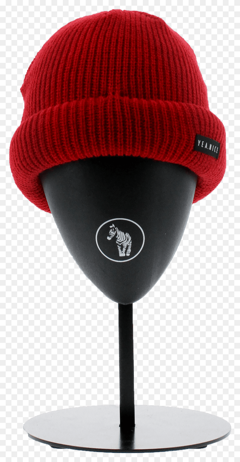 791x1579 Rolled Beanie Home Red Knit Cap, Lamp, Clothing, Apparel HD PNG Download