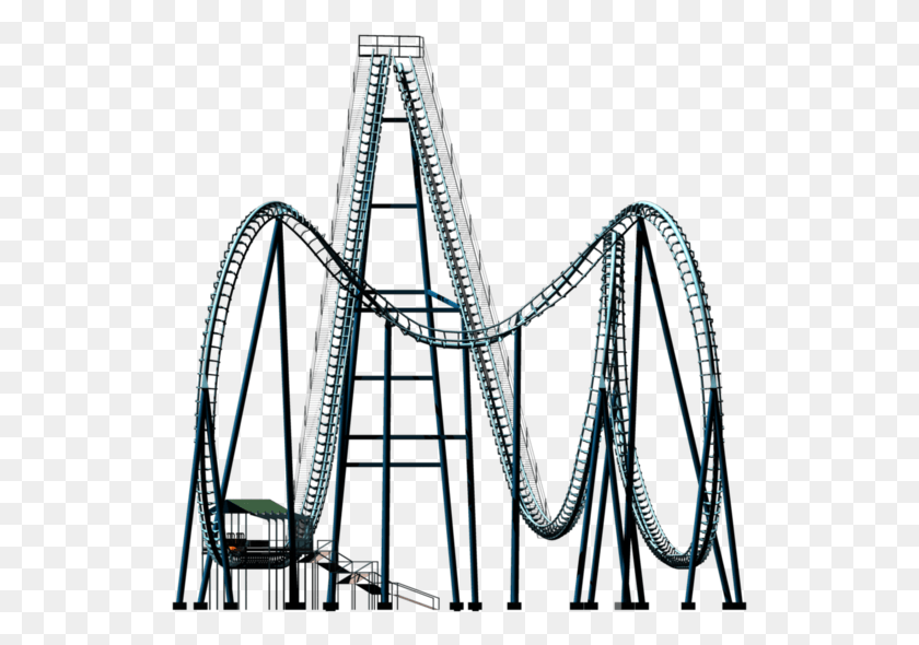 527x530 Rollercoaster Rollercoaster Transparent, Bow, Roller Coaster, Amusement Park HD PNG Download
