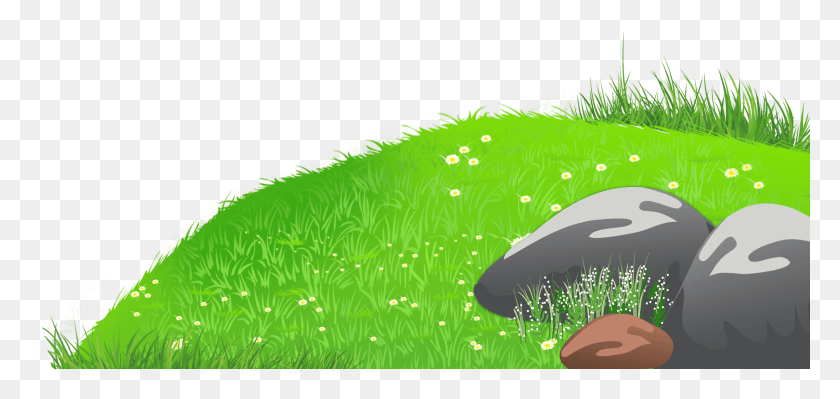 2770x1205 Rolling Grass Cliparts Clip Art Grass Hill, Green, Graphics HD PNG Download