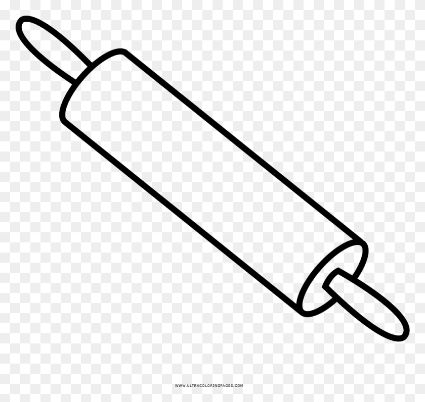 958x904 Rolling Pin Coloring Page, Gray, World Of Warcraft HD PNG Download