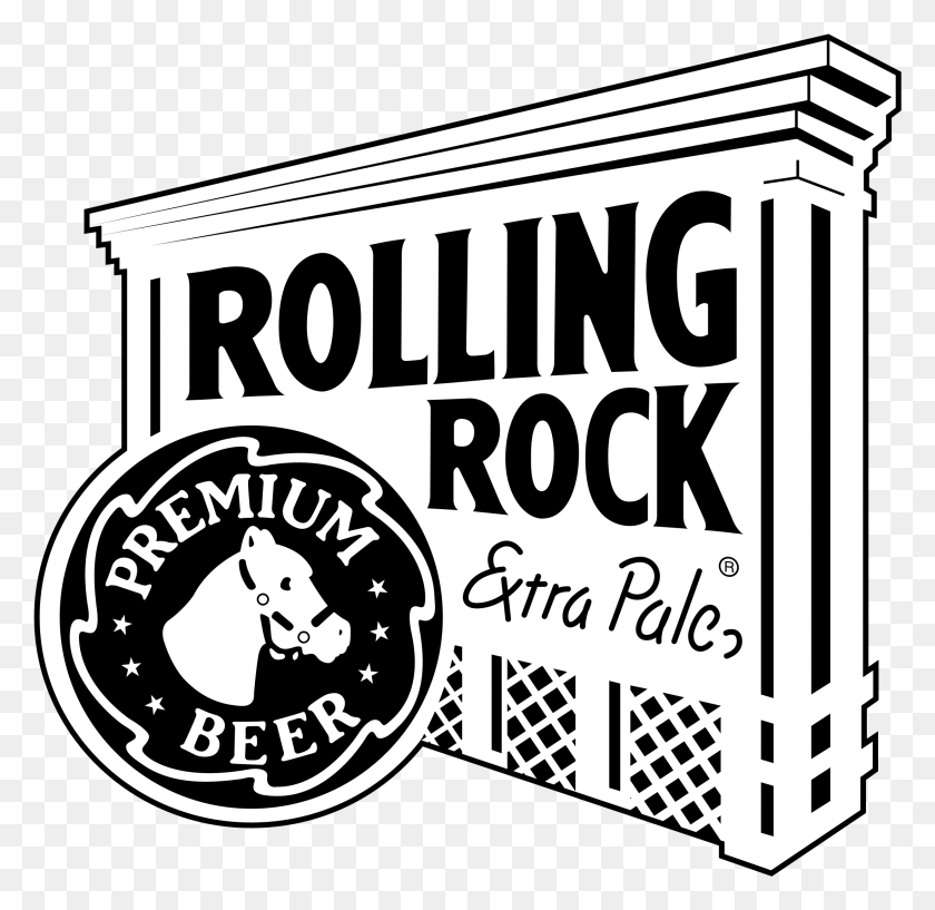 2191x2127 Rolling Rock Logo Transparent Rolling Rock Beer, Text, Interior Design, Indoors HD PNG Download