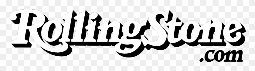 2331x527 Rollingstone Com Logo Black And White Rolling Stone Logo, Text, Label, Alphabet HD PNG Download