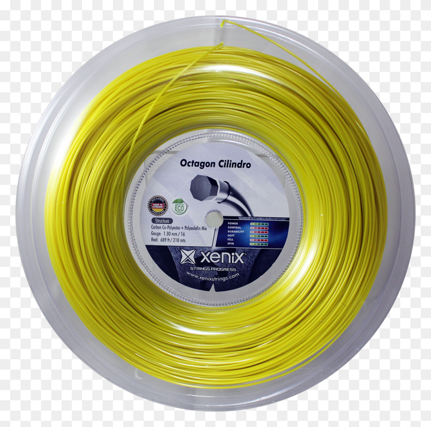 1000x990 Rollo De Cuerda Xenix Octagon Cilindro Wire, Manguera, Cable Hd Png