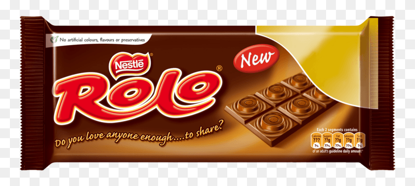 763x317 Rolo Chocolate Bar 100g Rolo, Sweets, Food, Confectionery HD PNG Download